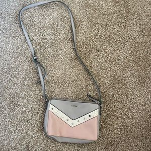 cute pink and grey purse